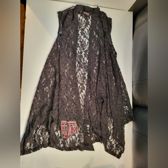 Gameday Couture Texas A&M Large Sleeveless Lace Vest - Picture 1 of 8